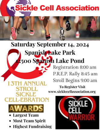 13th annual sickle cell stroll flyer