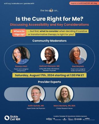 Sickle cell 101 webinar flyer