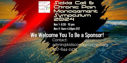 Sickle Cell & Chronic Pain Management Symposium 2024 flyer