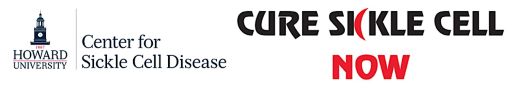 Howard university cure sickle cell now logo