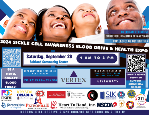 Sickle Cell Coalition of Maryland Blood Drive Flyer