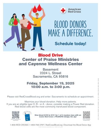 Cayenne Blood Drive Flyer